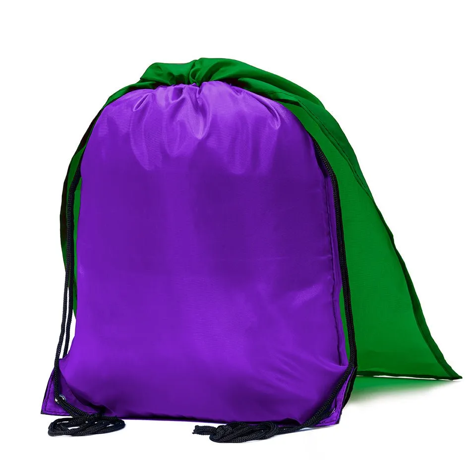Mato & Hash Polyester Drawstring Cape Bag - 1 Color Print