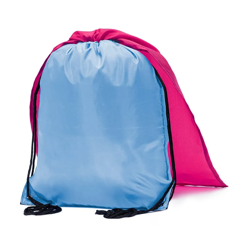 Mato & Hash Polyester Drawstring Cape Bag - 1 Color Print