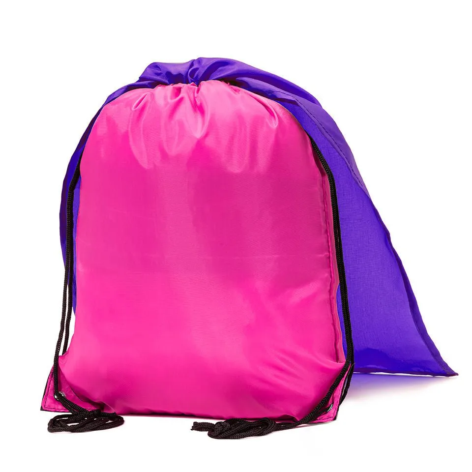 Mato & Hash Polyester Drawstring Cape Bag - 1 Color Print