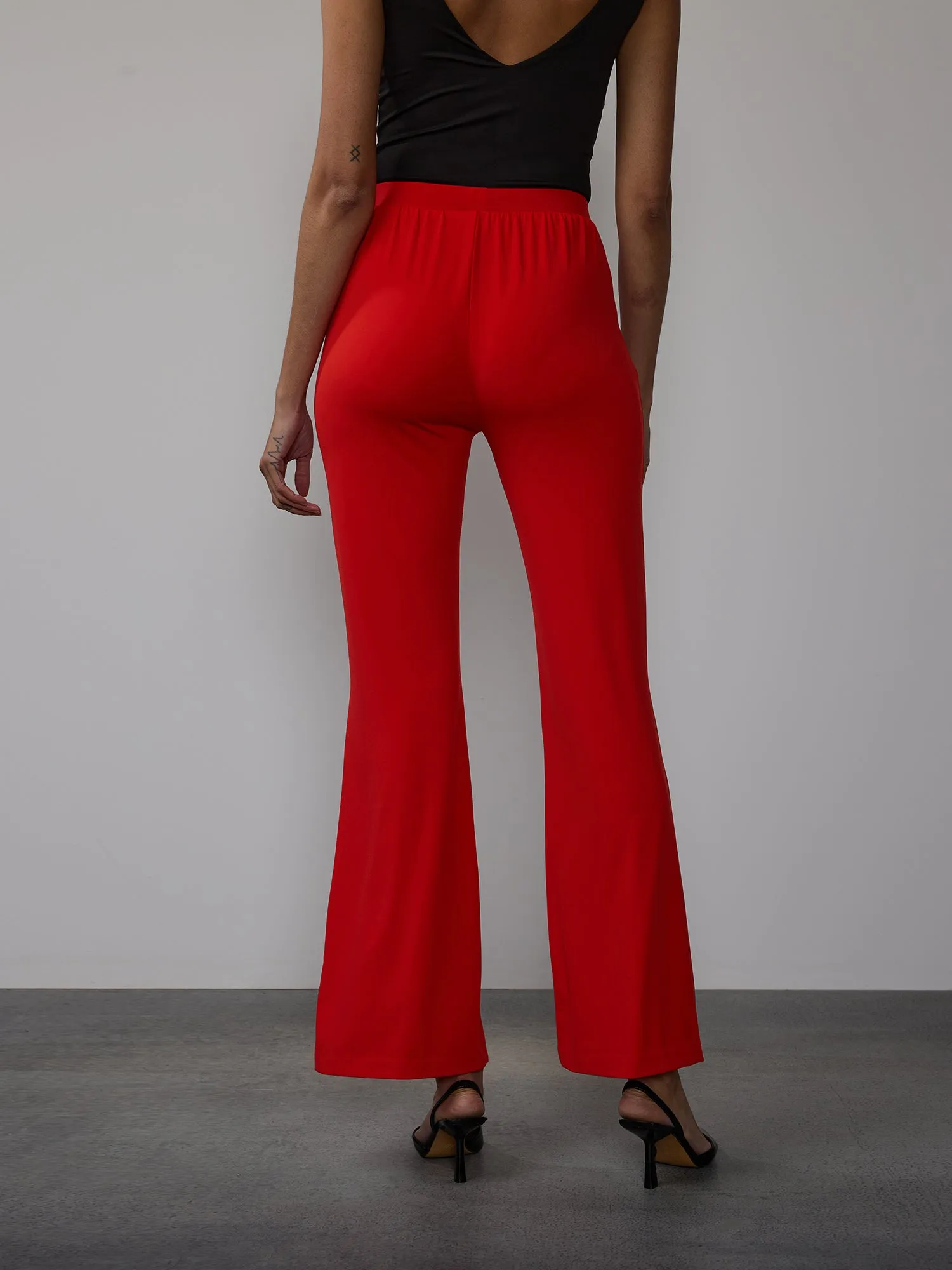 Matte Jersey Flare Pant