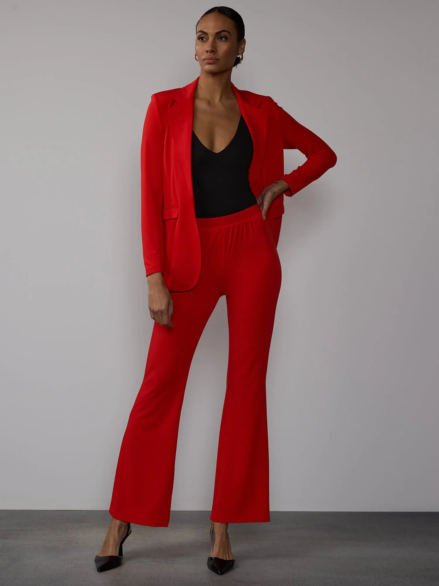 Matte Jersey Flare Pant