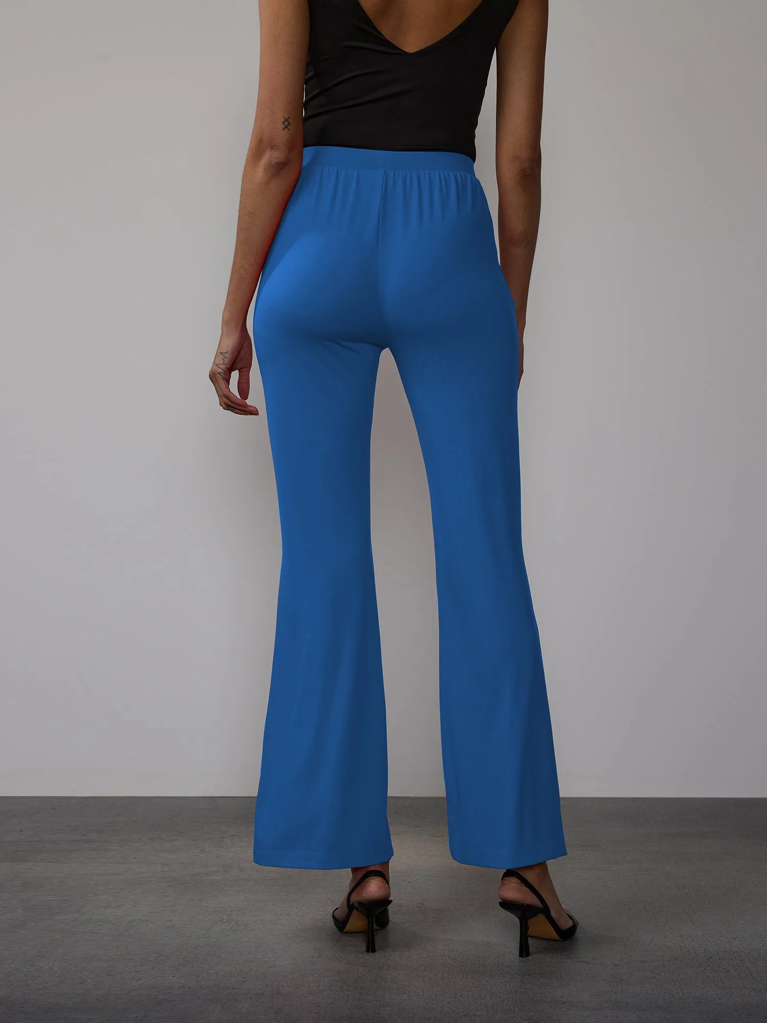Matte Jersey Flare Pant