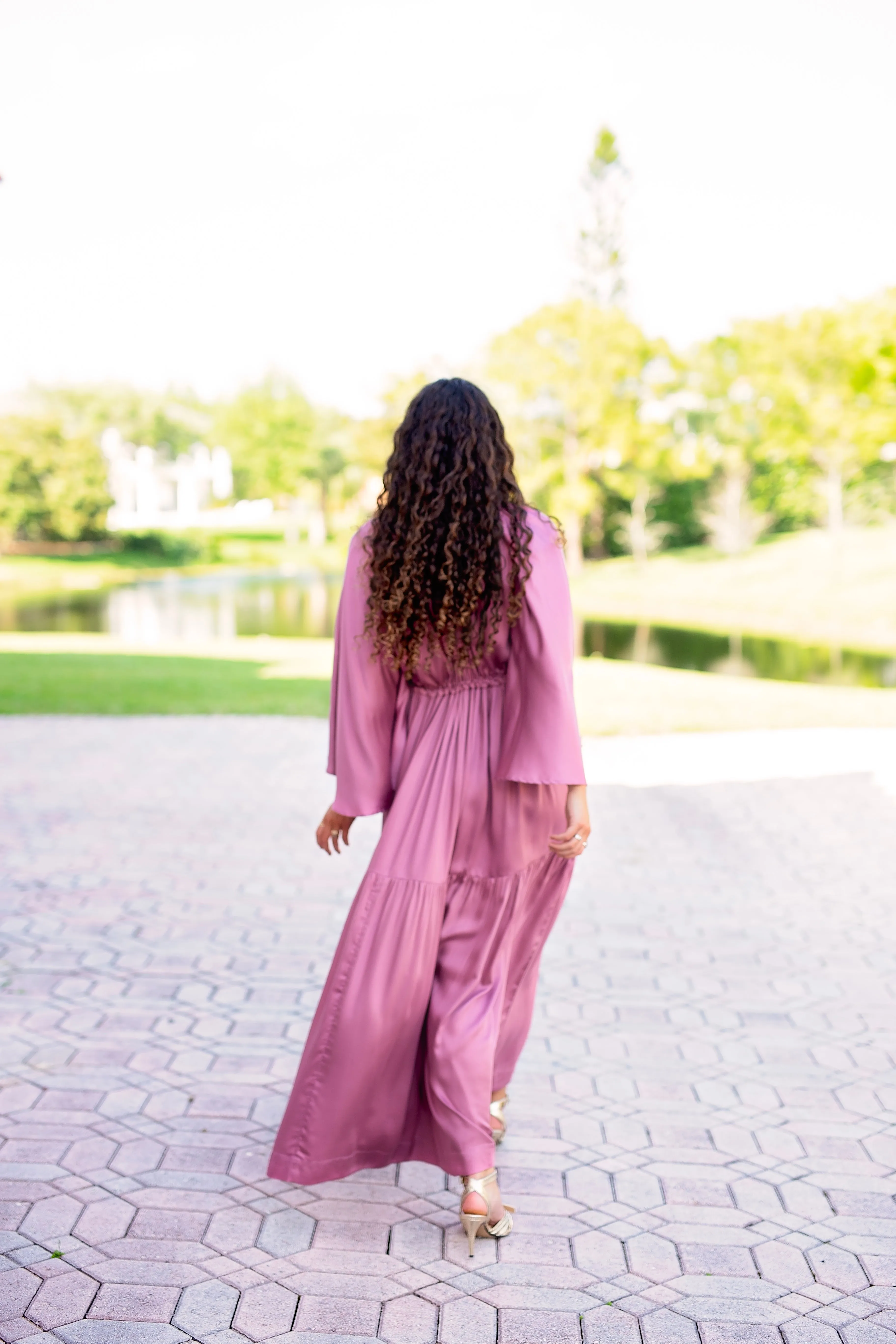 Mazel Dress - Rose Premium Modal Satin