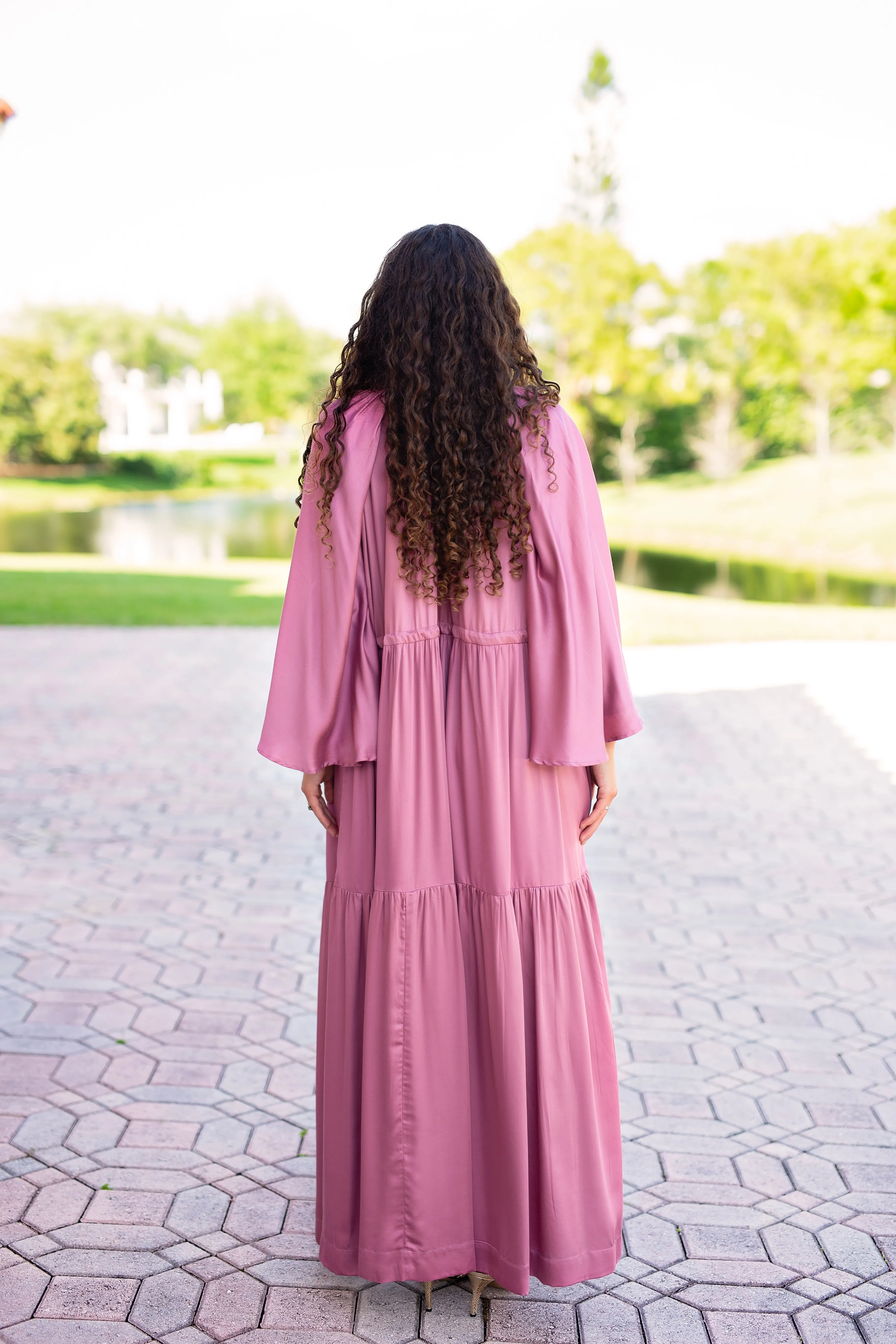 Mazel Dress - Rose Premium Modal Satin