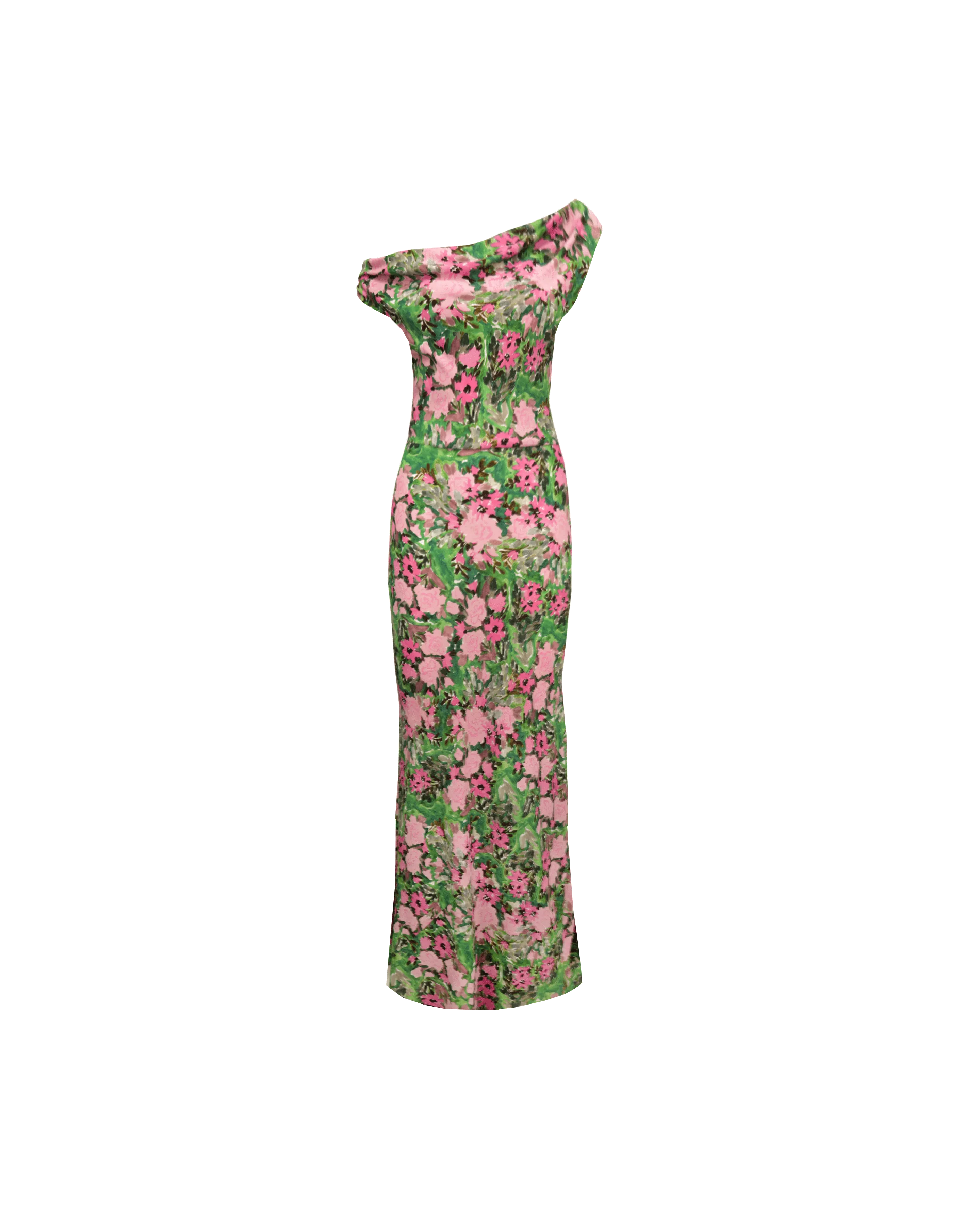MELON MAXI DRESS AURORA FLORAL