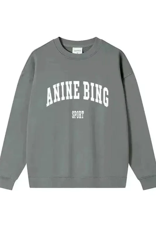 Men's/Women's Printed Alphabet Hoodie – Vintage Loose Hooded Sweatshirt, Spring & Autumn Pullover, Plus Size Top