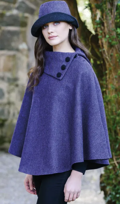 Mucros Weavers Tweed Poncho