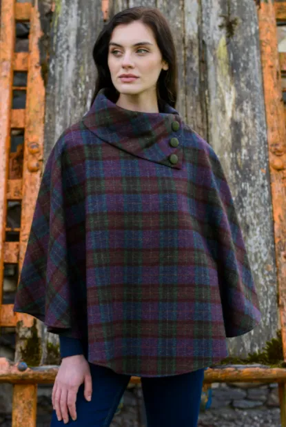Mucros Weavers Tweed Poncho