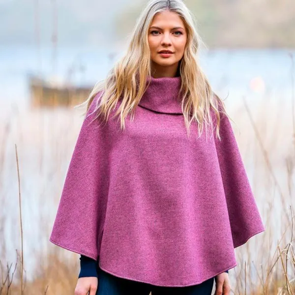 Mucros Weavers Tweed Poncho