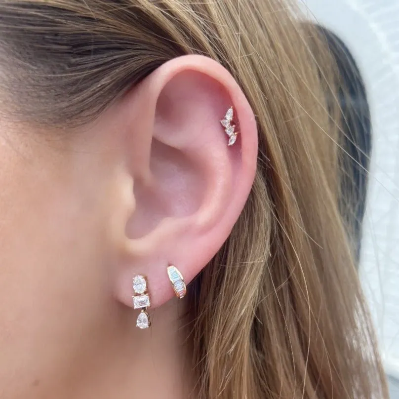 Multi Shape Dangle Earrings