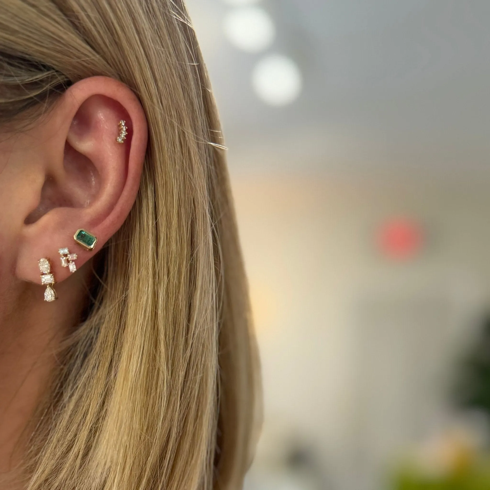 Multi Shape Dangle Earrings