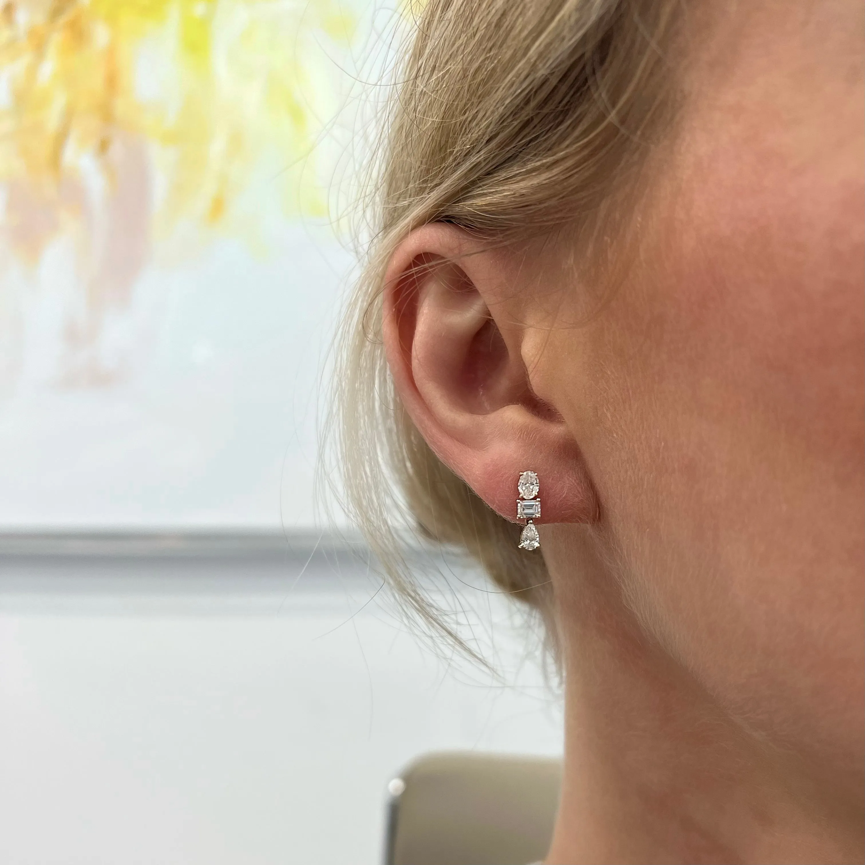 Multi Shape Dangle Earrings