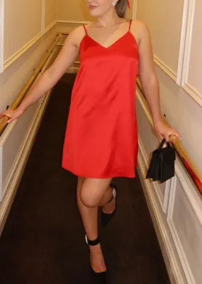 Naomi Mini Satin Slip Dress