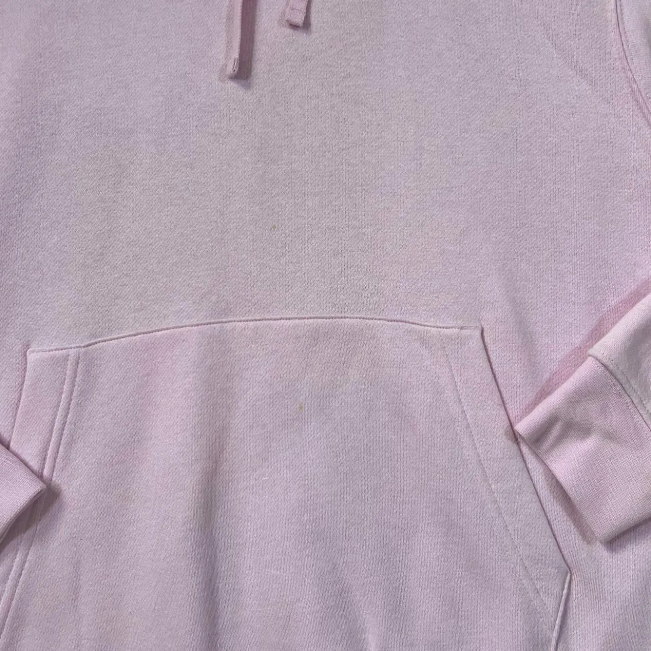 NIKE Classic Embroidered Mini Logo Baby Pink Pullover Hoodie