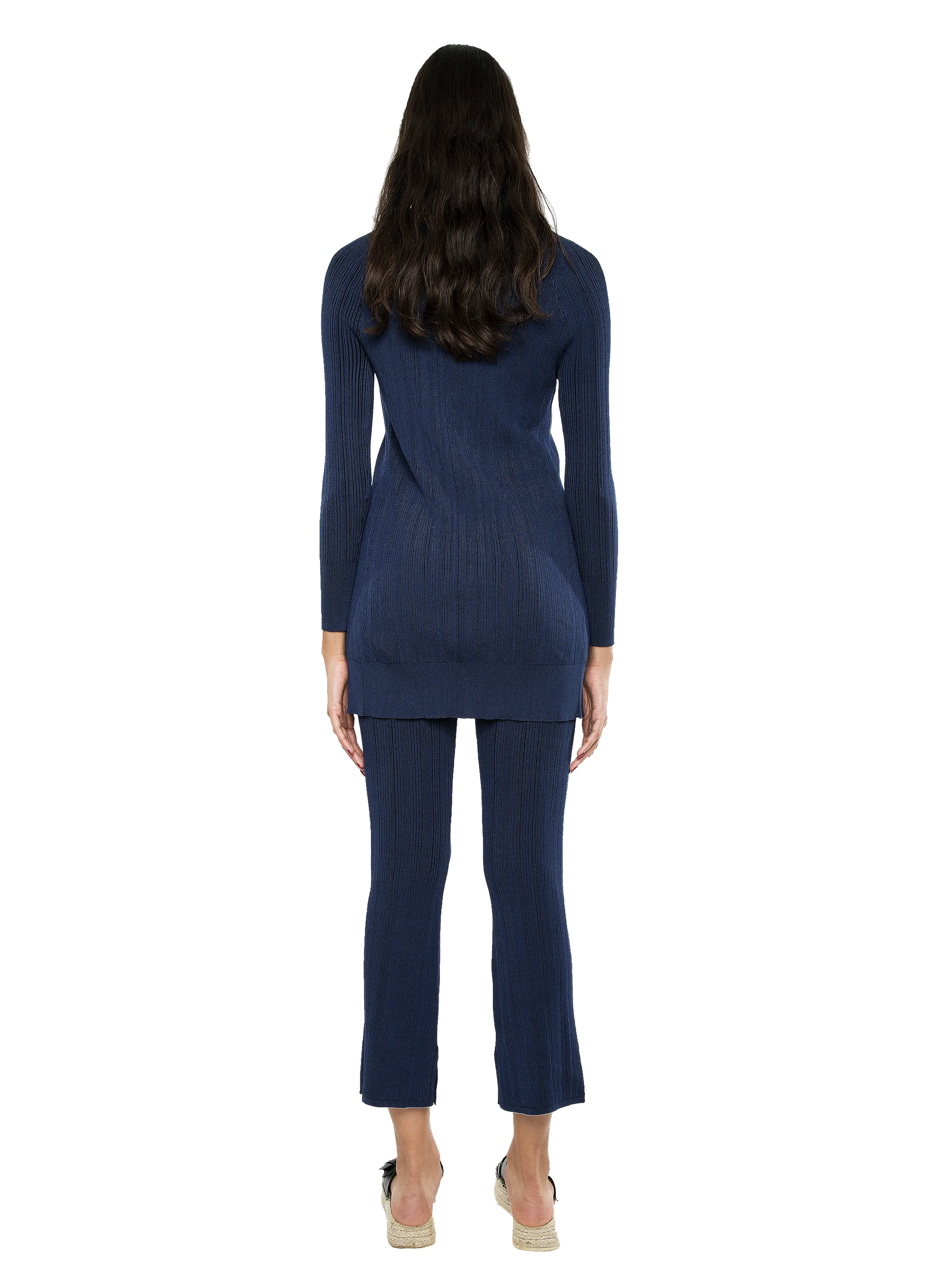 Nola Rib Knit Pants Navy Black Combo