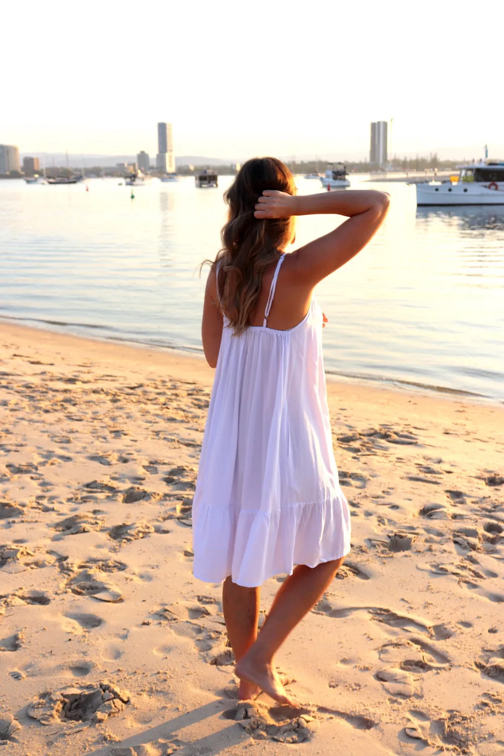 Oasis Dress in White