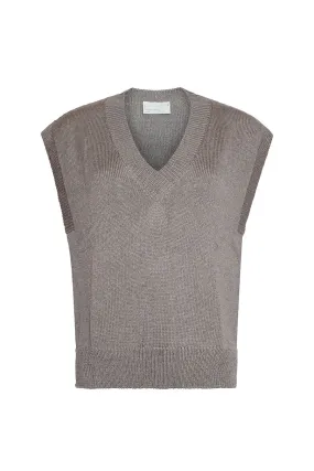 OM V-neckline Vest - Grey