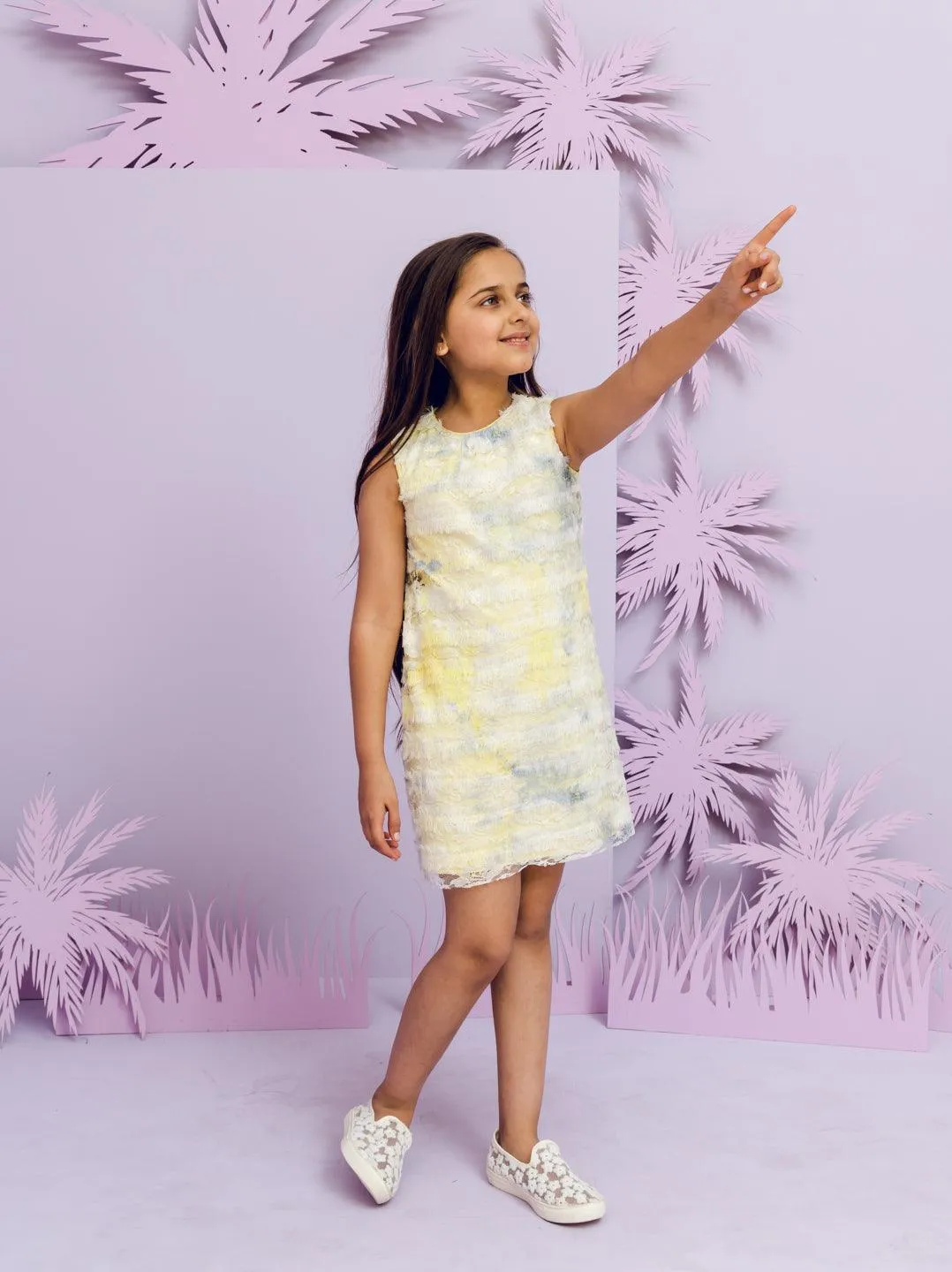One Friday Kids Girls Yellow Dress