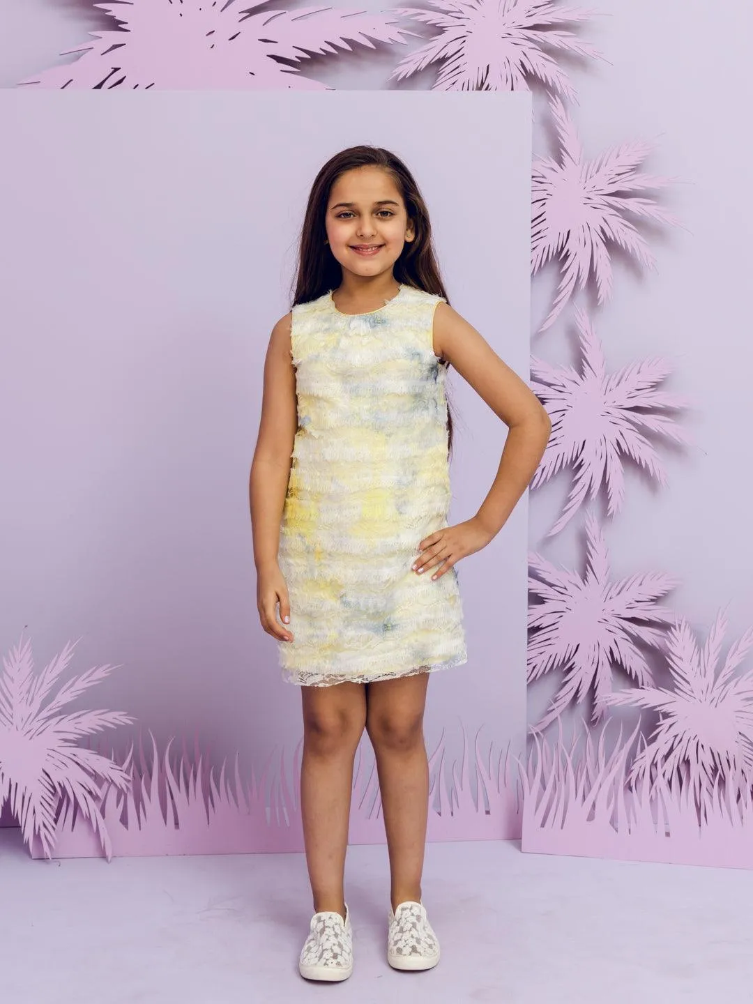 One Friday Kids Girls Yellow Dress