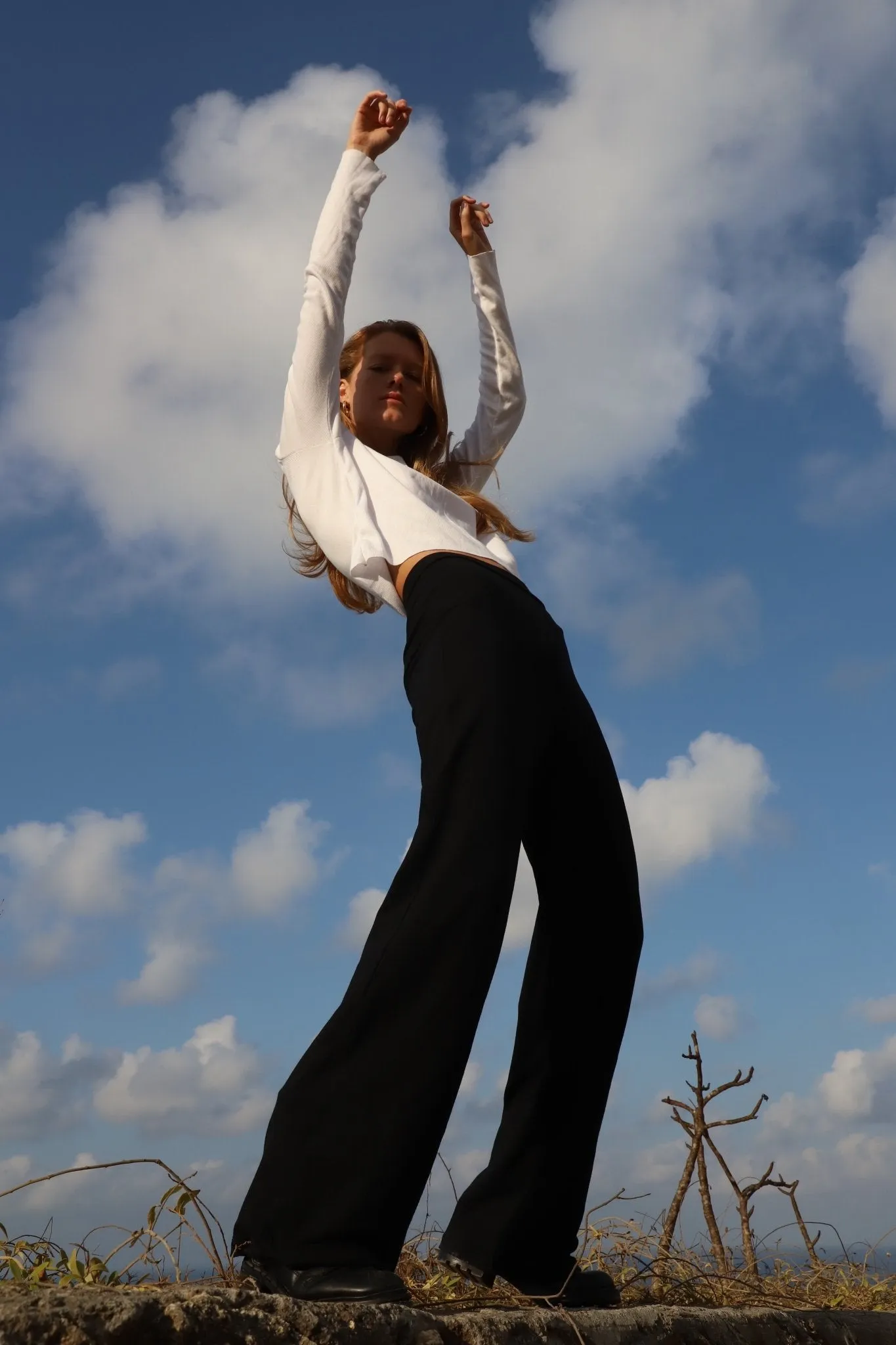 Organic Cotton Bamboo Flared Pants