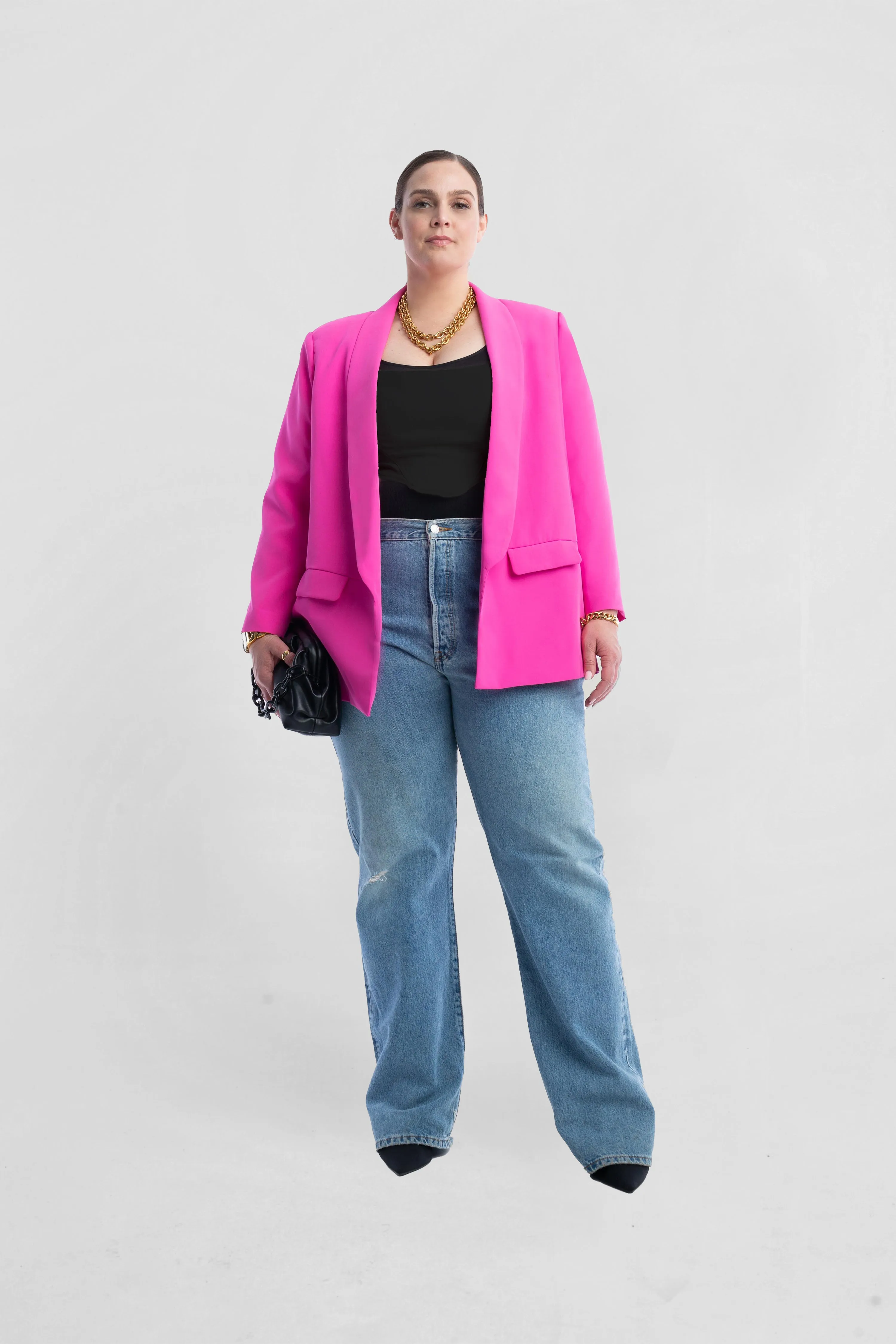 Oversized Classic Blazer - POP Pink