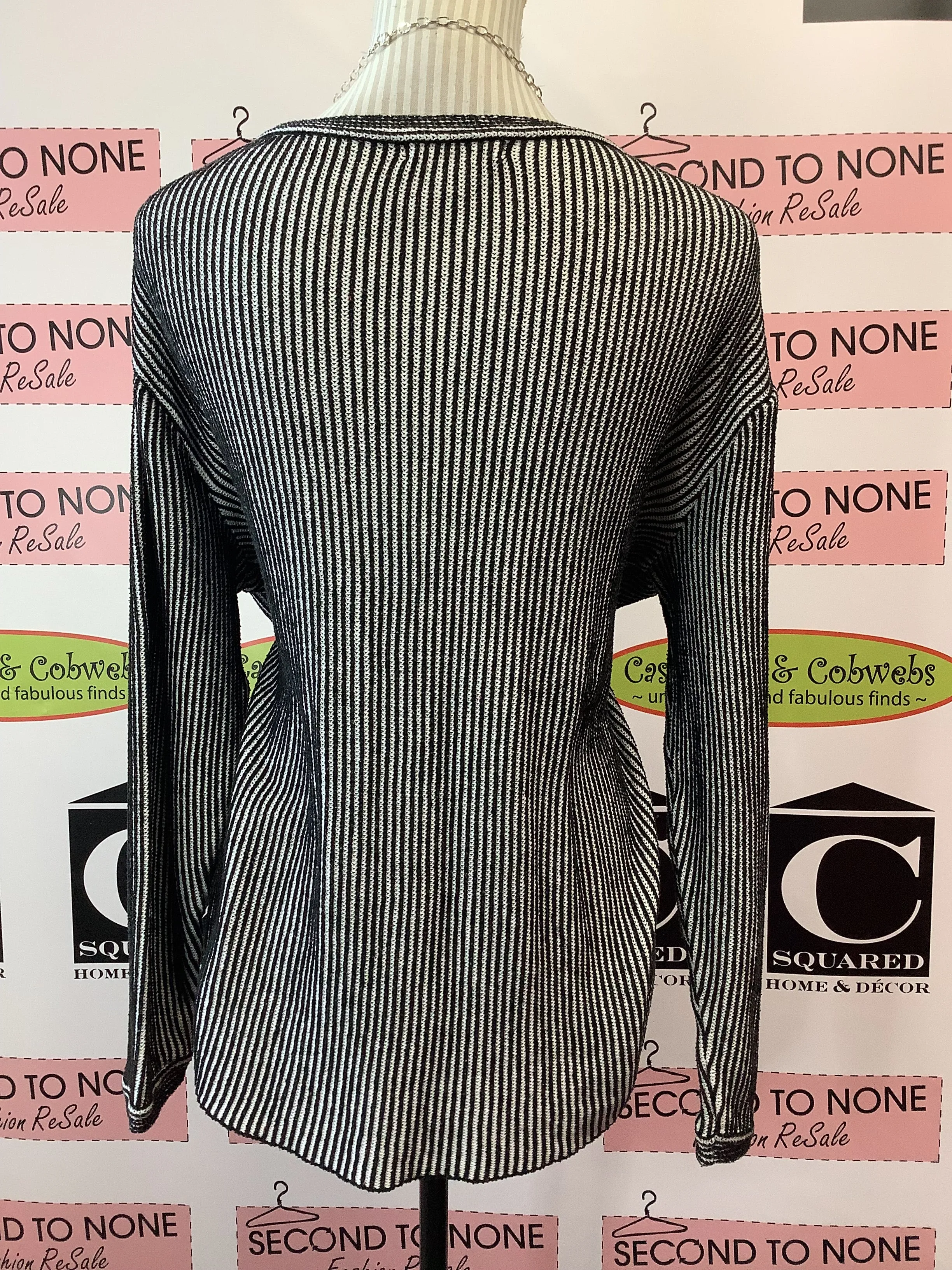 Parkhurst Striped Knit Top (M)