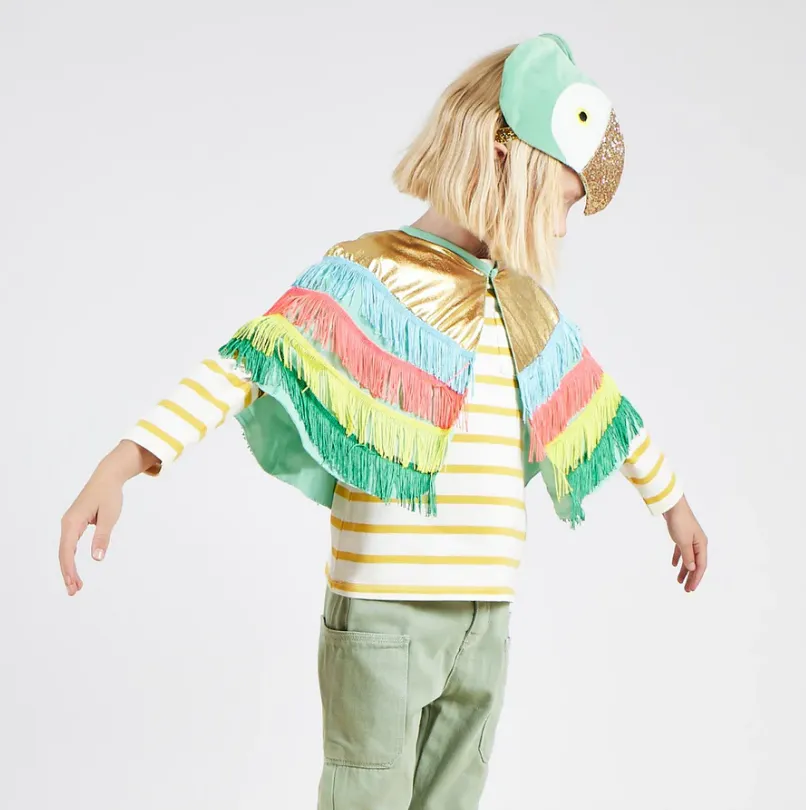 Parrot Fringed Cape Dress Up - Meri Meri