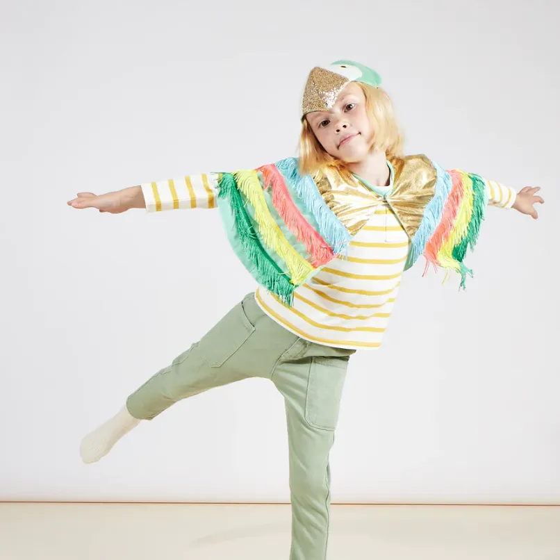 Parrot Fringed Cape Dress Up - Meri Meri