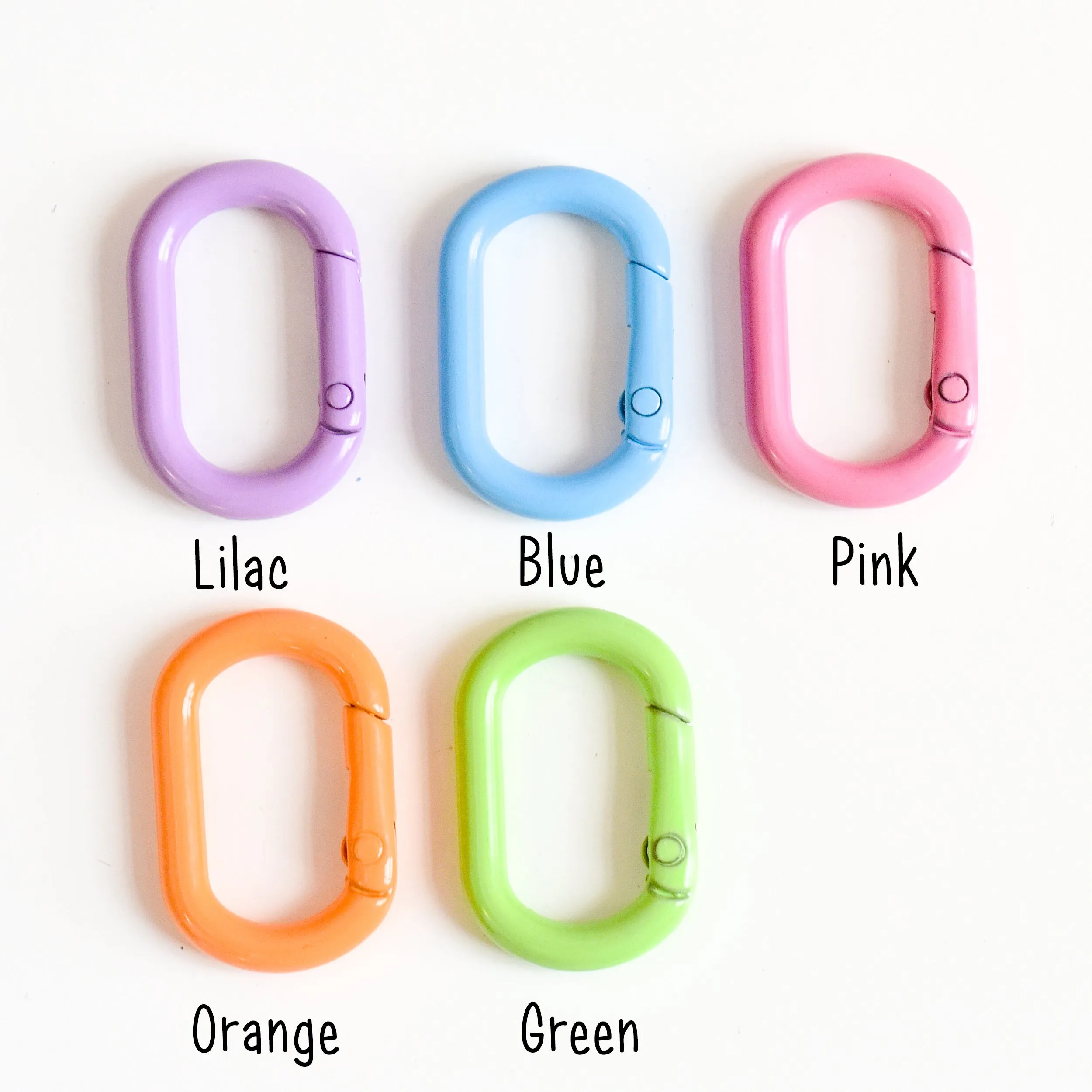 Pet Tag Oval Loop Carabiner Collar Clip