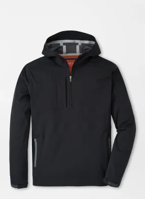 Peter Millar Kinetic Performance Half-Zip Hoodie in Black