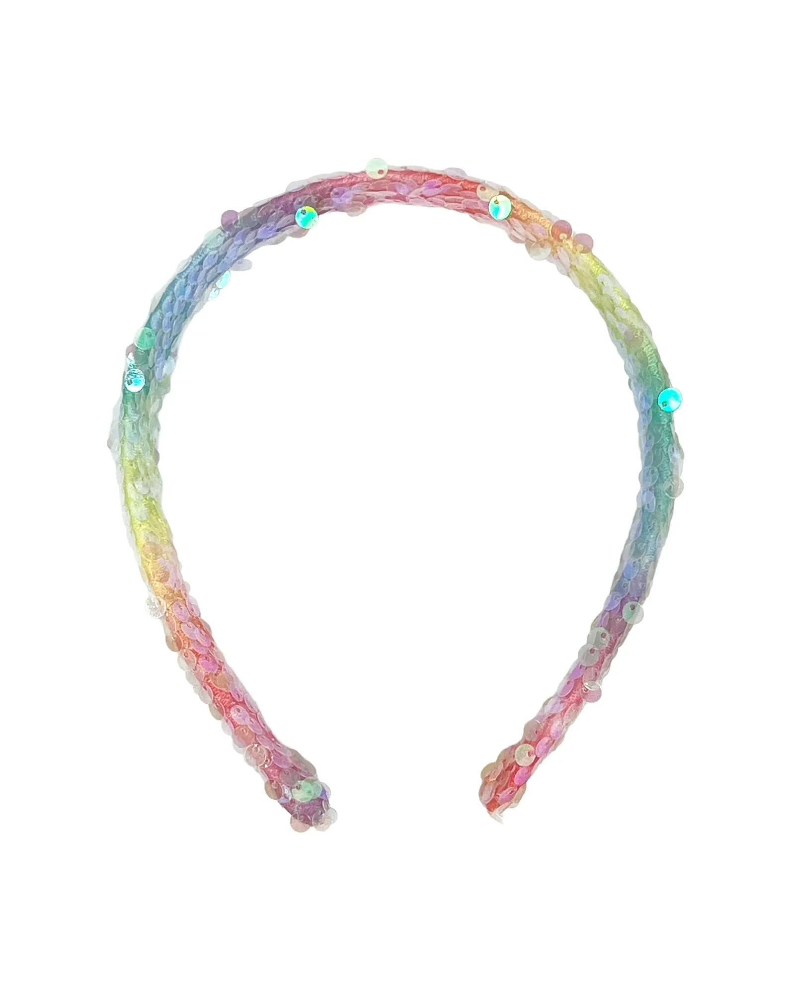 Pink Poppy Unicorn Rainbow Sequin Headband