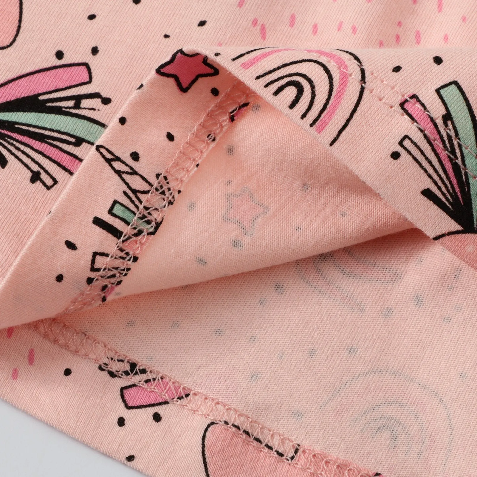 Pink Unicorn Print Dress for Toddler/Kid Girls
