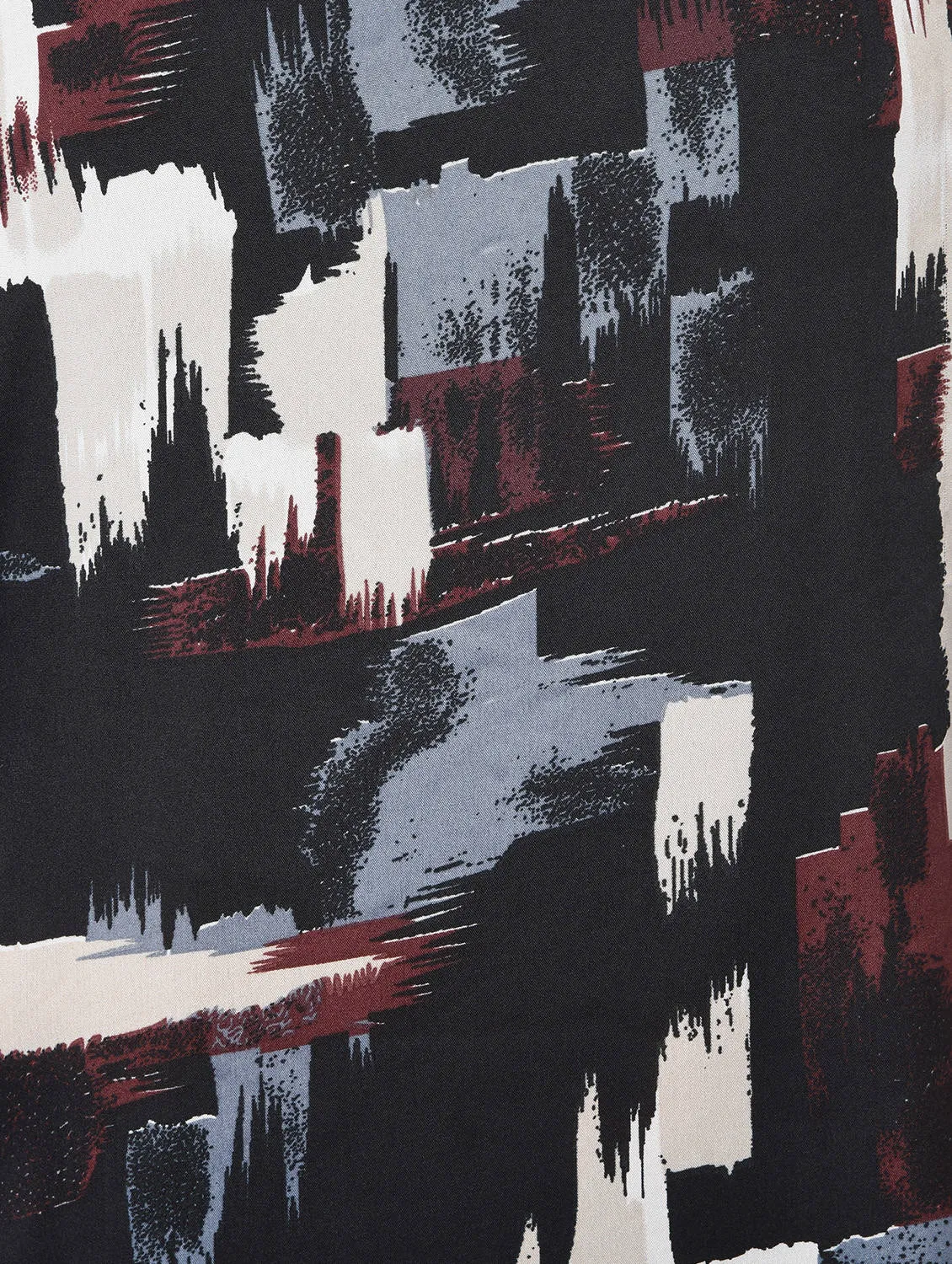 Pocket detail abstract A-line dress