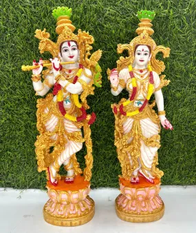 Premium and Heavy Radha Krishna Idol [Height - 15inch]