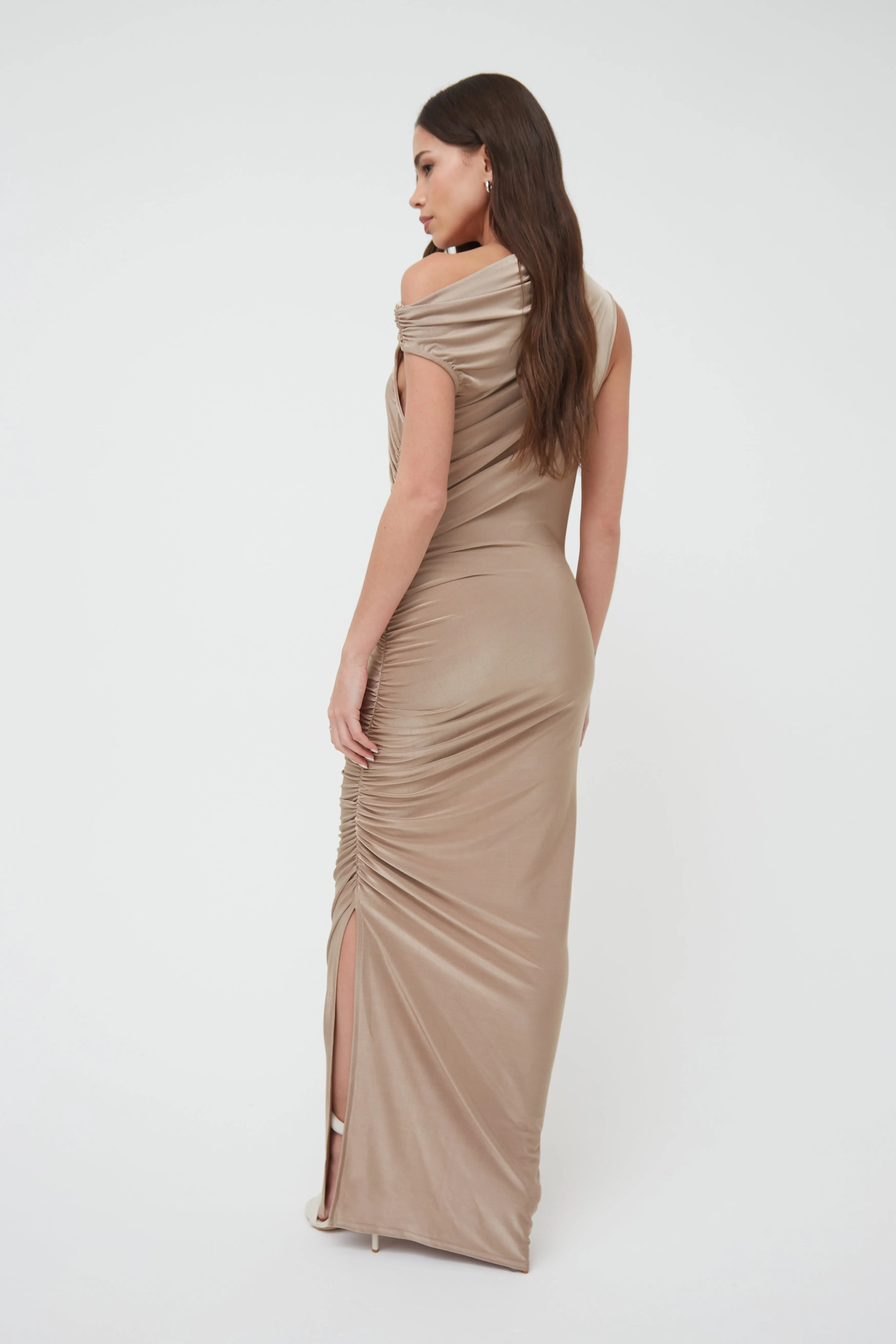PREMIUM DRAPE MAXI DRESS