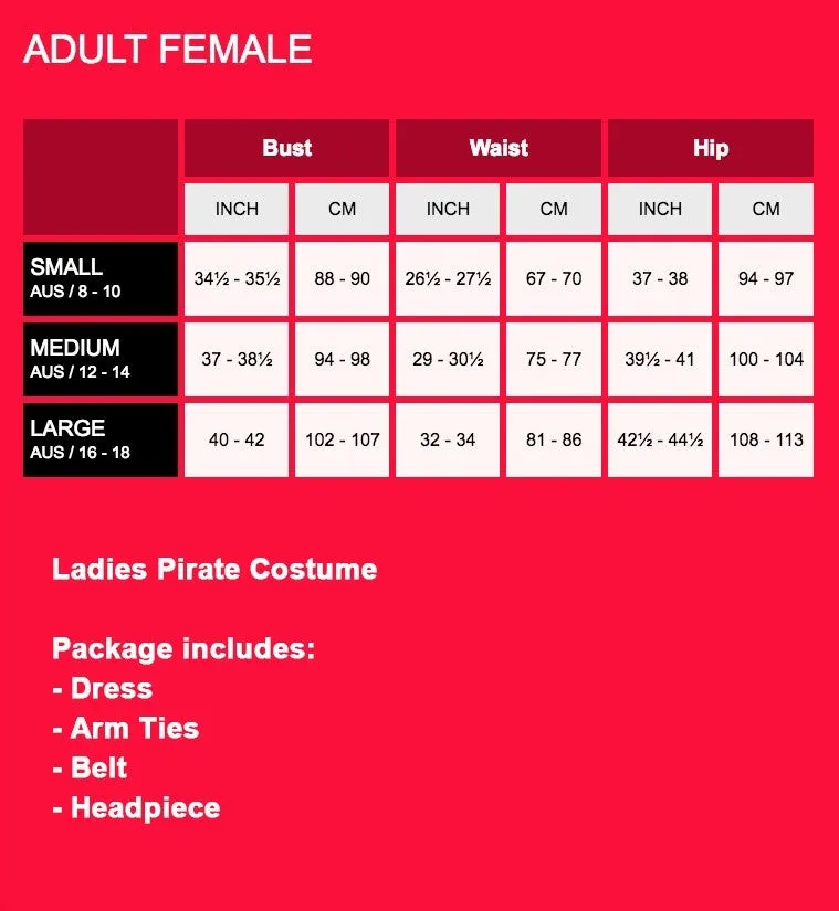 Premium Female Pirate Costume