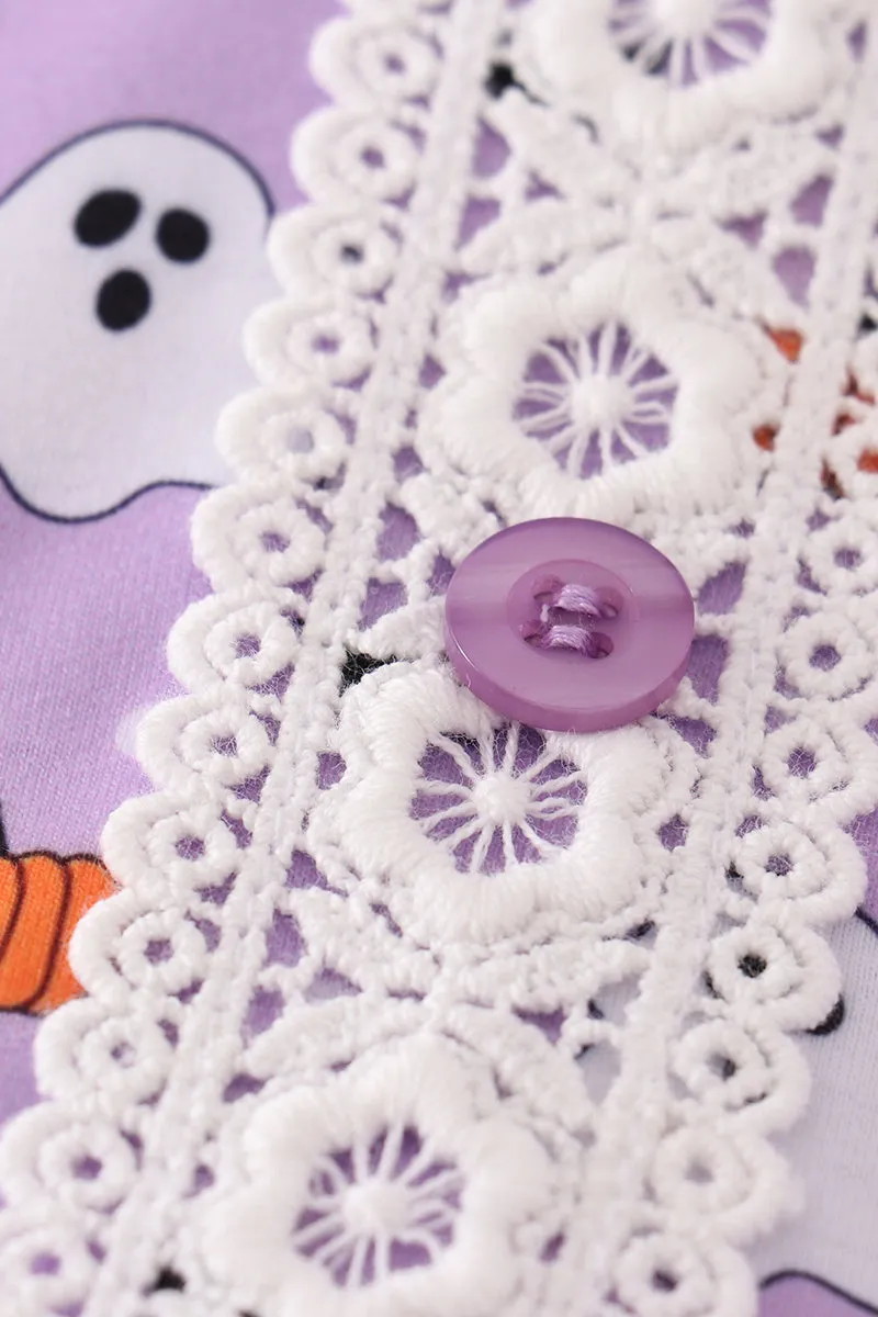 Premium Purple halloween print dress