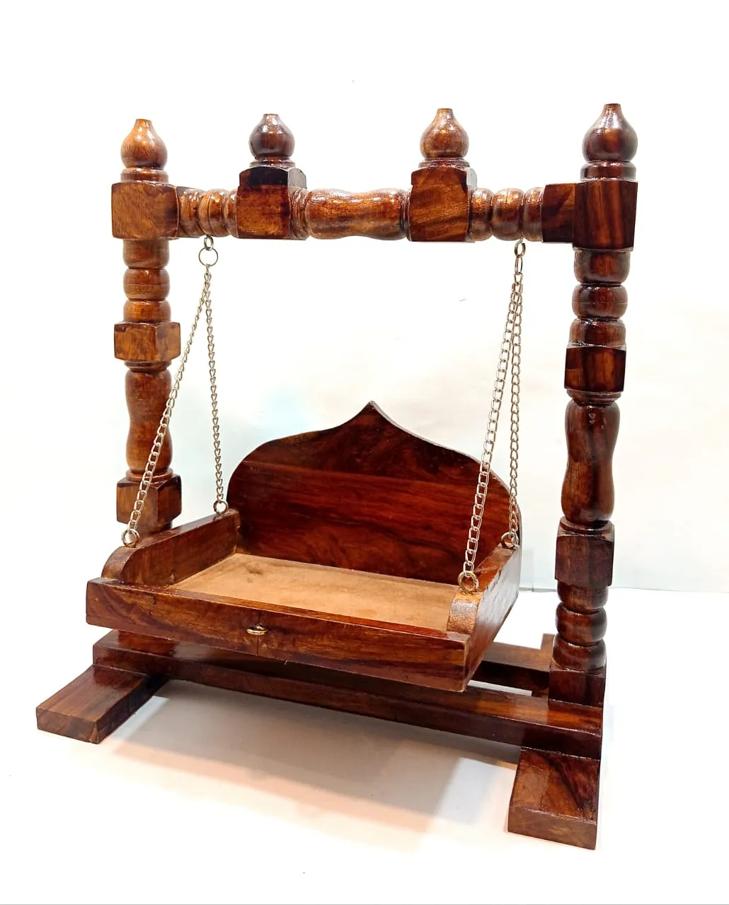 Premium quality wooden jhula for laddu gopal ji (box packing)