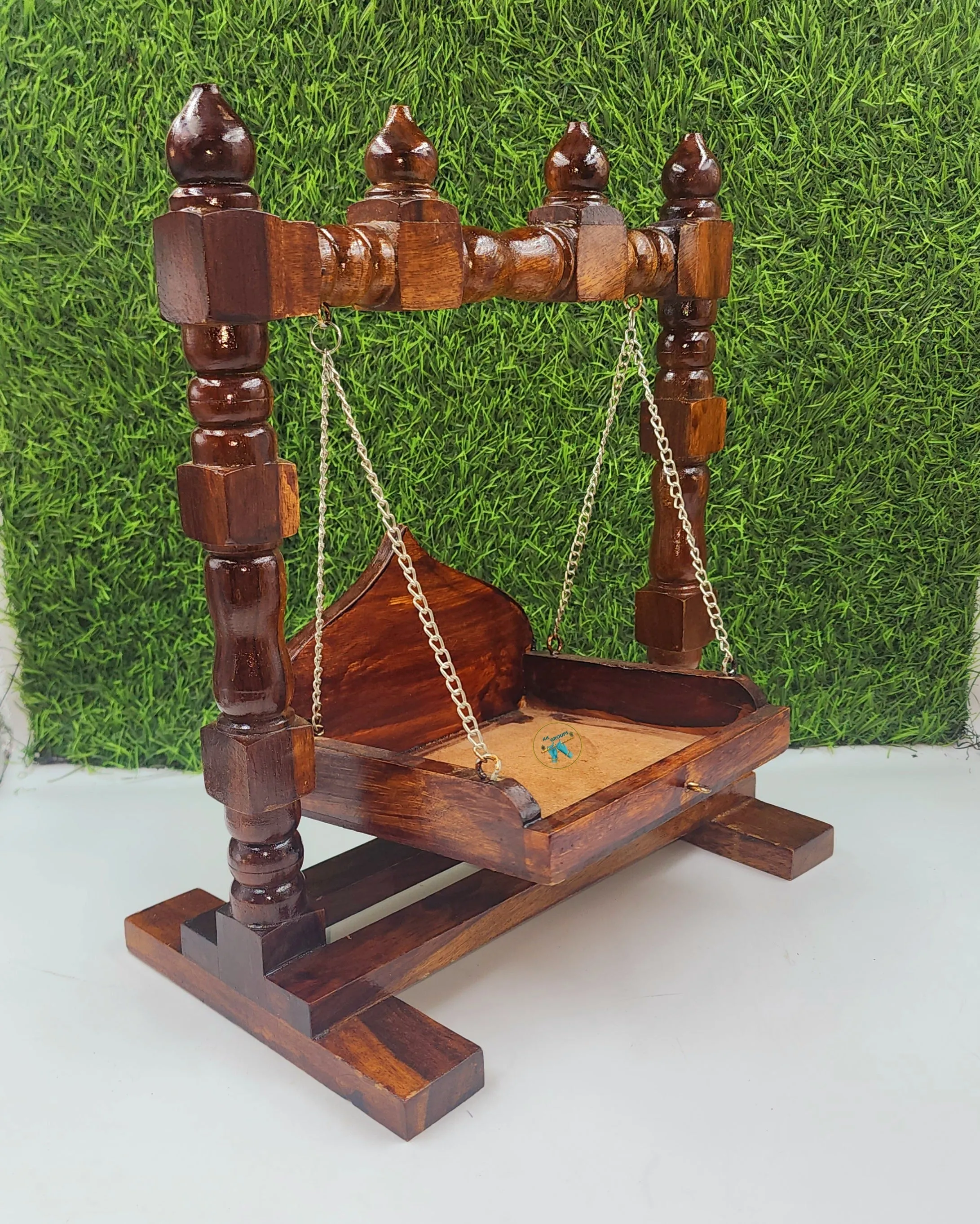 Premium quality wooden jhula for laddu gopal ji (box packing)