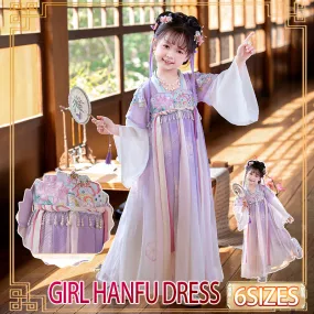 “Purple Cloud Fairy” Chinese Traditional Dress for Kids