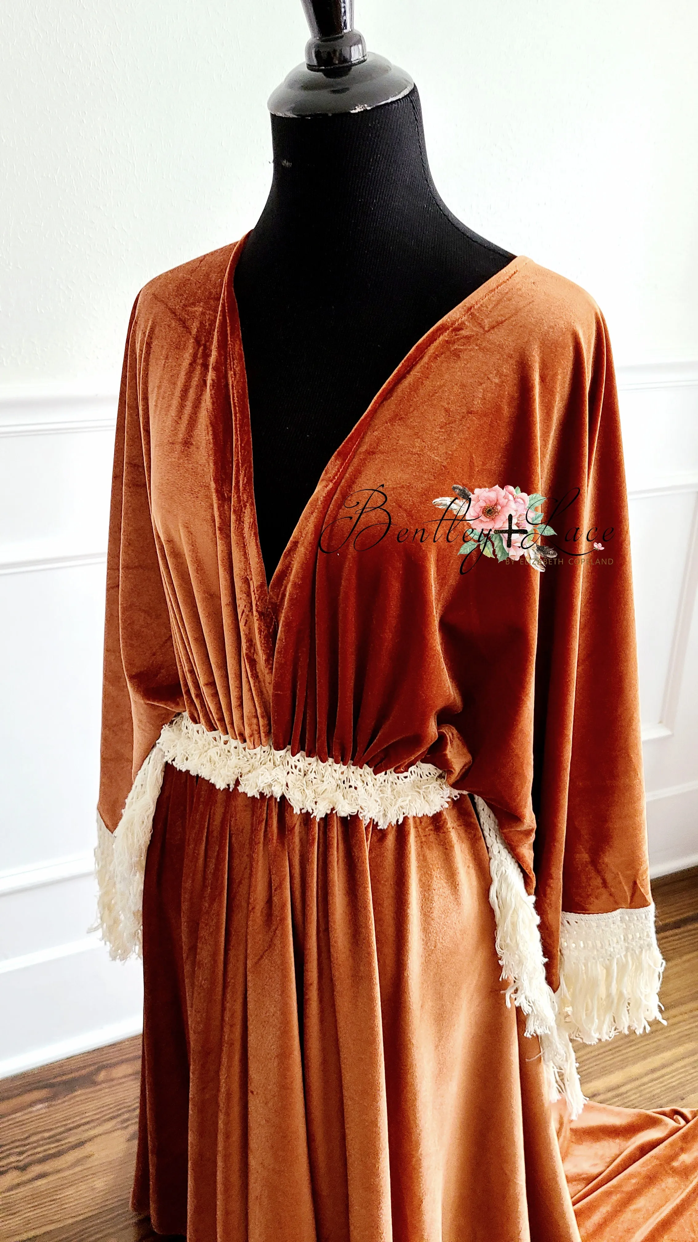 "Delores" - Beautiful velvet boho inspired gown - (TEEN-ADULT)
