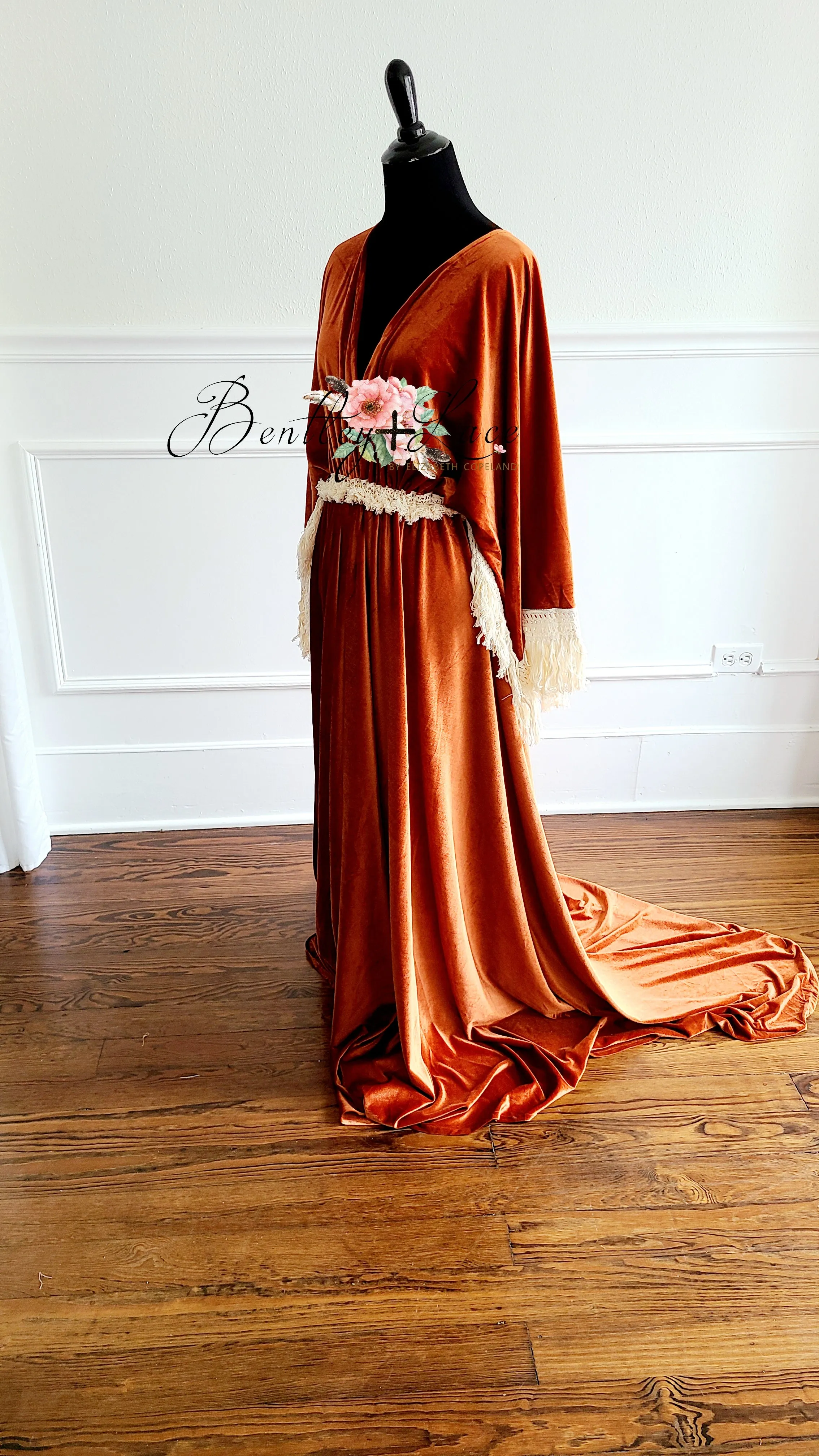 "Delores" - Beautiful velvet boho inspired gown - (TEEN-ADULT)