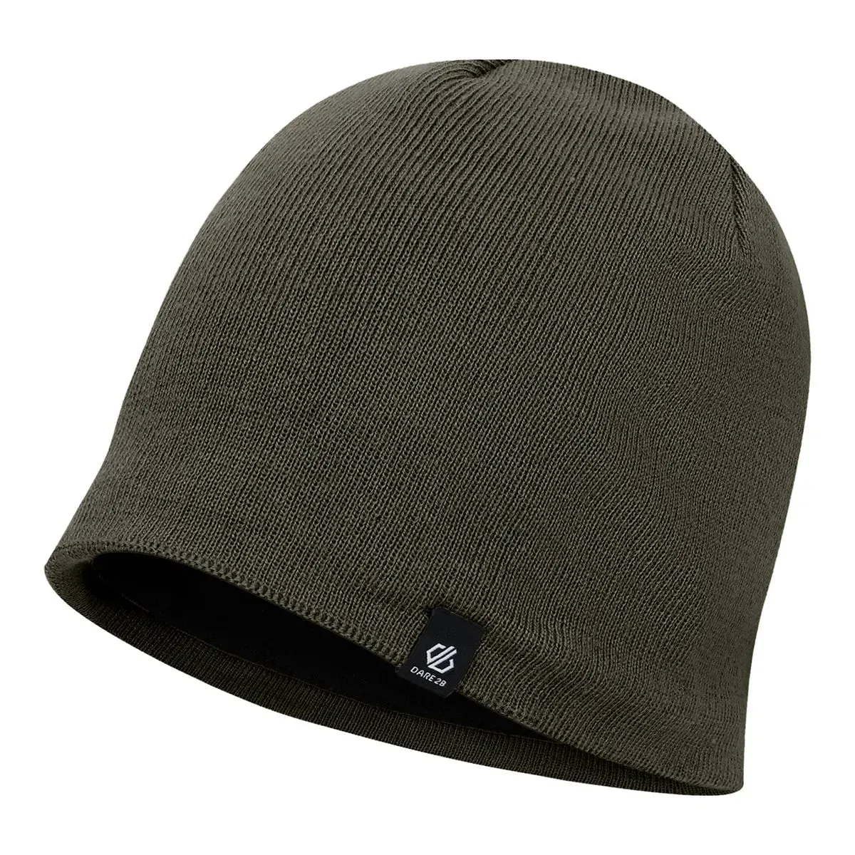 Rethink Embroidered Beanie Hat - Khaki