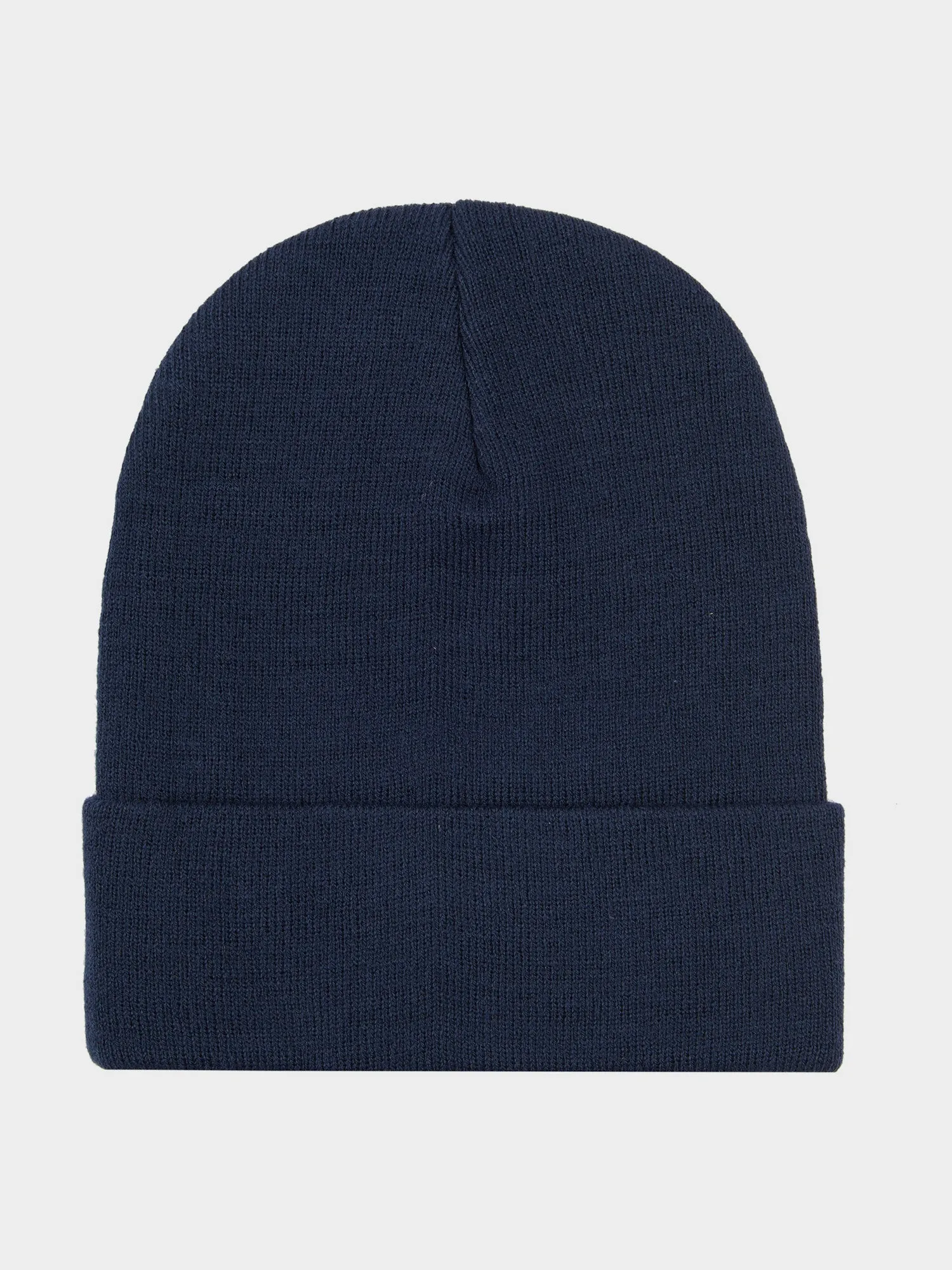 Reverse Badge Beanie in Navy Blue