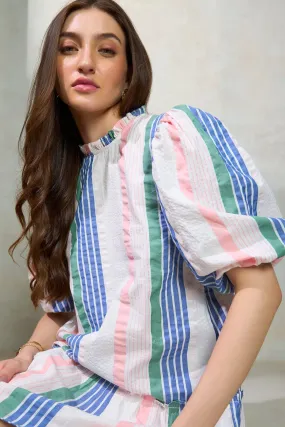 Sahar|Striped Cotton Dress