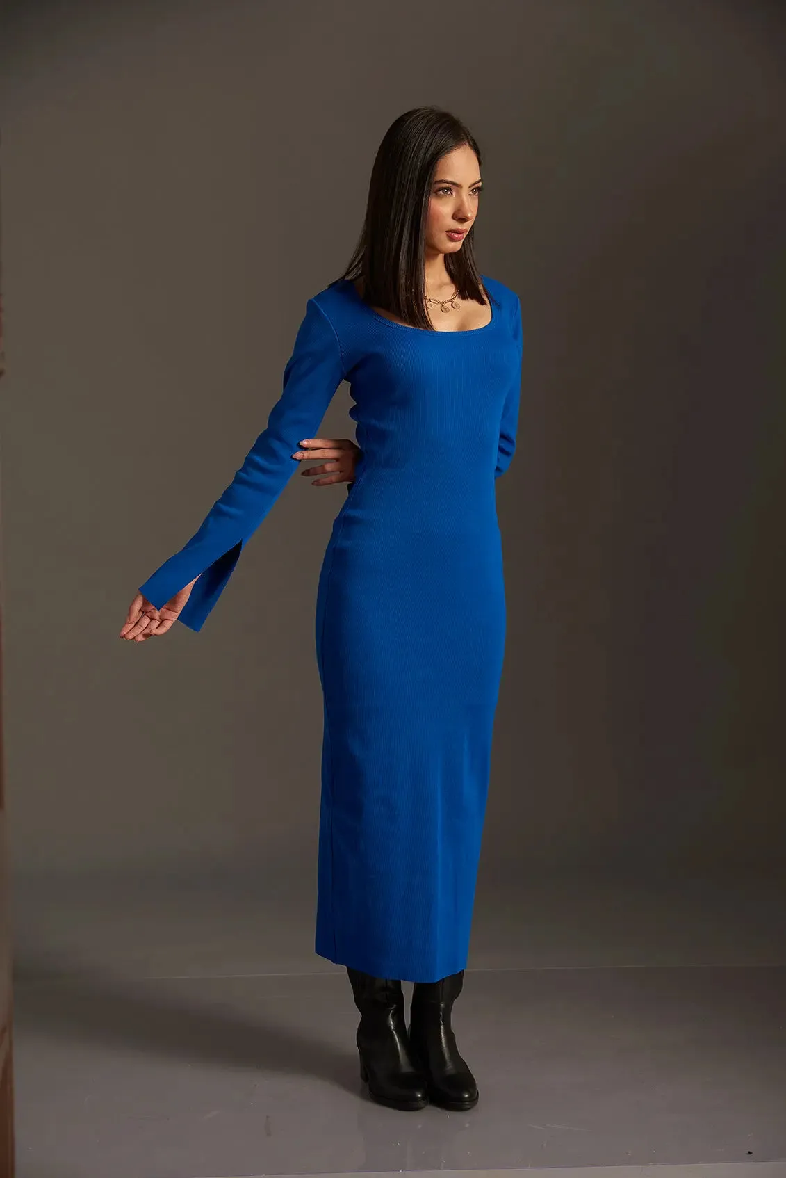Scoop Neck Bodycon Dress