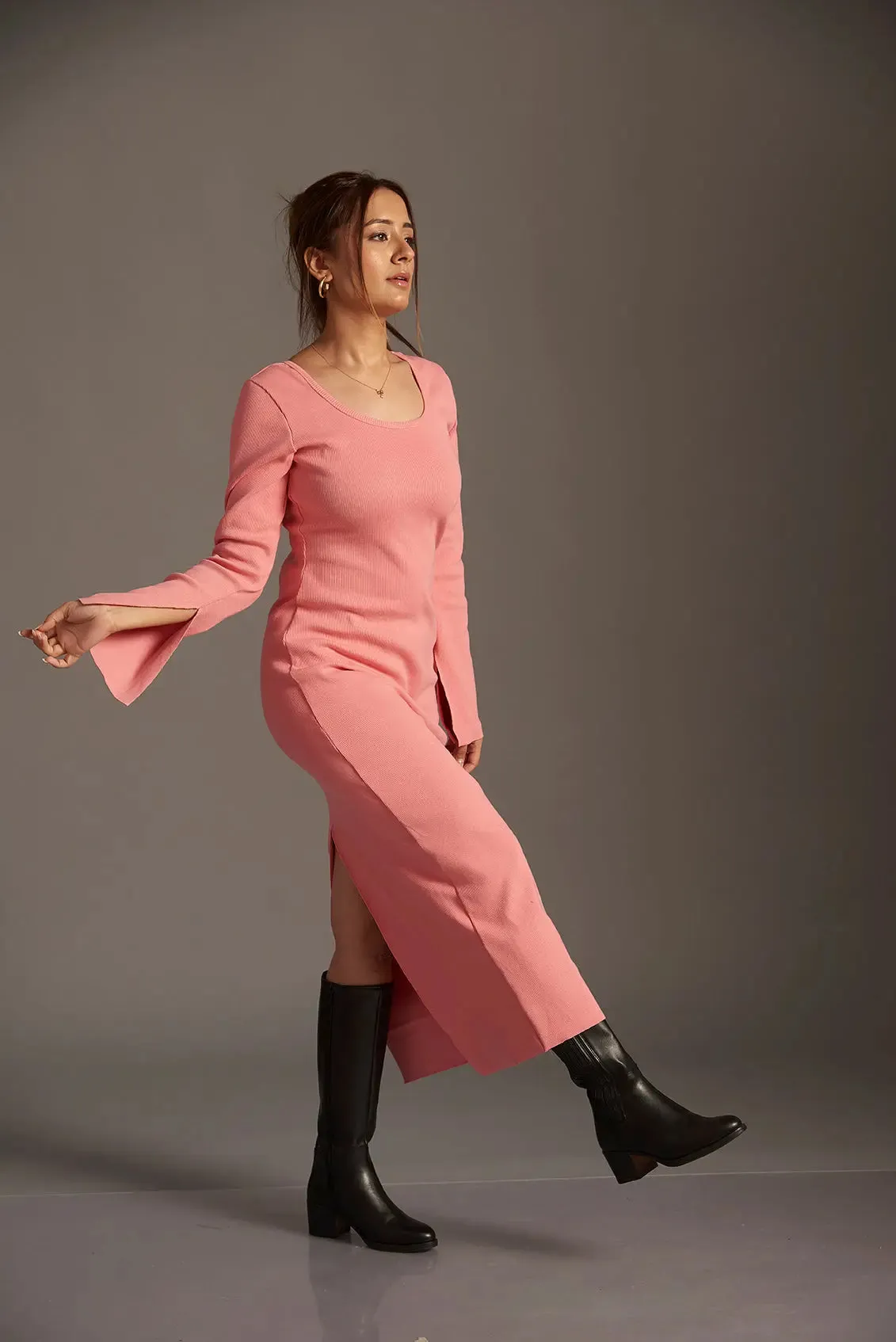 Scoop Neck Bodycon Dress