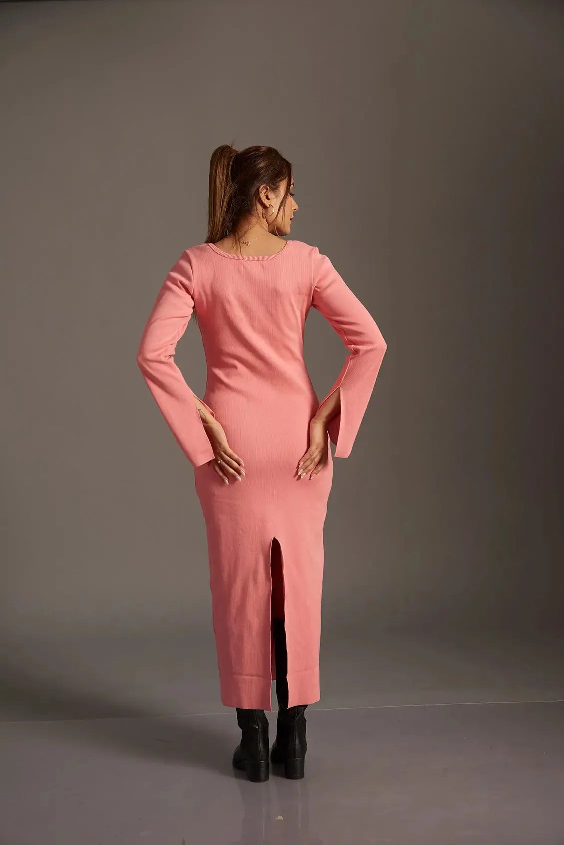 Scoop Neck Bodycon Dress