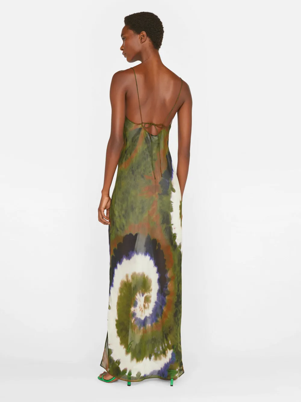 Sheer Tie Dye Cami Dress -- Fatigue Multi