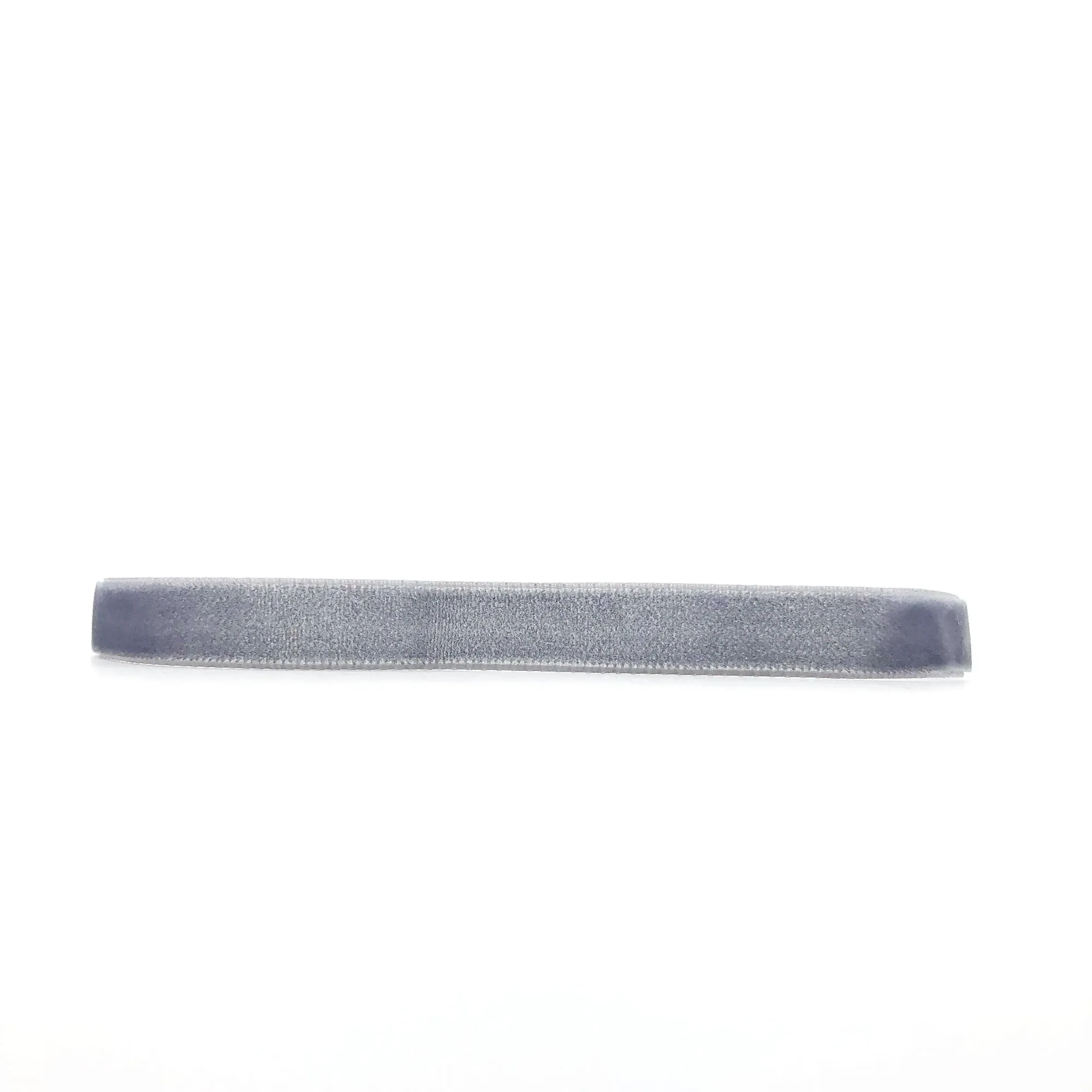 Silver Velvet Choker Necklace with Silver Adjustable Chain